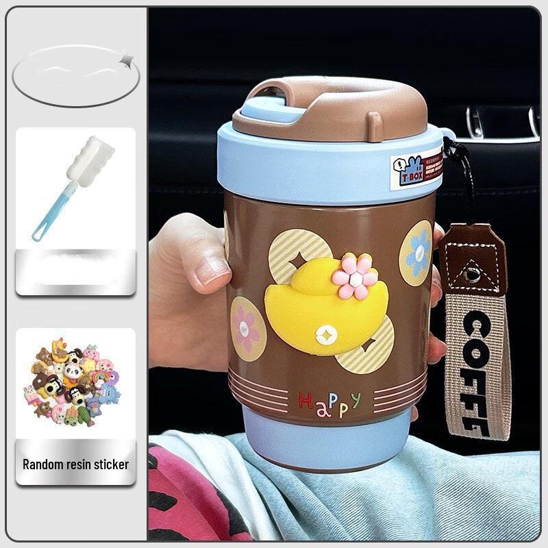 Shangqi Portable Insulated Ceramic Lined Straw Mug