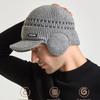 Coldproof Ear Protection Wool Cap Solid Color Knitted Skullies Fashion Pullover Hat  Winter