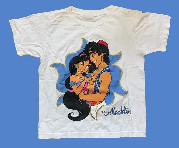 

НОВАЯ белая футболка Дисней Аладдин Жасмин Размеры S-5XL Репринт 2XL