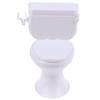 Playing House Dollhouse Furniture White Closestool Model Miniature Toilet Doll Accessories
