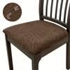 1/2/4/6pc jacquard waterproof chair cover slipcover for dining room ,chair seat cover for wedding banquet office chair protector