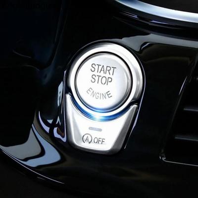 2 Pcs For BMW 5 7 Series G30  G12 X3 G01 X4 G02 GT6 Car Start Stop Engine Button Knob Cover Trim
