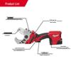 Milwaukee M12 Cordless Plastic Pipe Shear CN plug (adapter included)