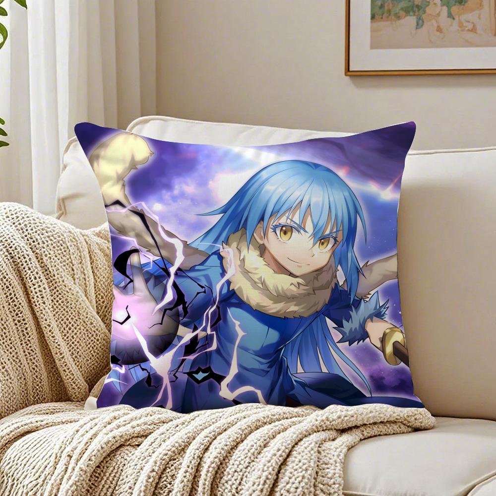 Anime That Time I Got Reincarnated as a Slime Kissenbezug Kissenhülle Milbenschutz Wohnzimmer Sofa Dekor Kissen Zimmer