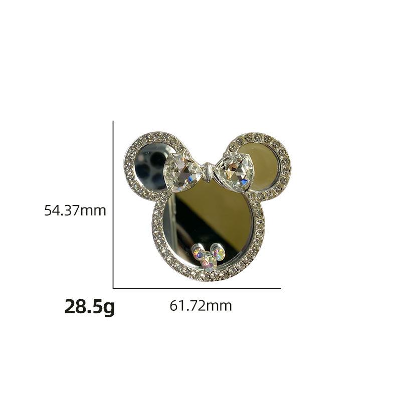 

Original Diy Mirror Mobile Phone Airbag Bracket Luxury Rhinestone Wind Portable Makeup Mirror Desktop Lazy Support