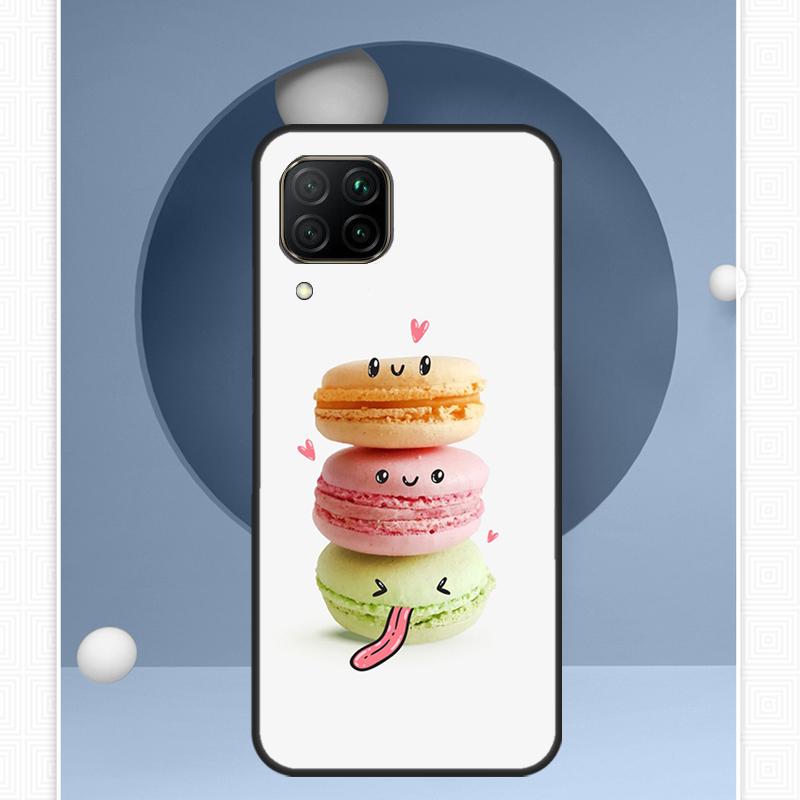 Macarons Cake Dessert Cute For Huawei Nova 12i 12s 11i 8i Y91 Y60 Y70 Y72 Y90 Y61 9 10 SE P20 P40 Lite P30 P60 Pro Case