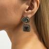 Creativity Carved Vintage Gemstone Earrings Vintage Fashion Personality Bohemia Earrings Party Jewelry Accessories Gifts