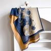 Luxury Winter Flower Imitaion Cashmere Scarves High Quality Women Thicken Wrap Shawl Ladies Warm Pashmina Peacock Besign Scarf