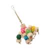 Parrot Chewing Toy Colorful Safe Relieve Anxiety Hanging Parrot Sepak Takraw Toy for Birds Parrots