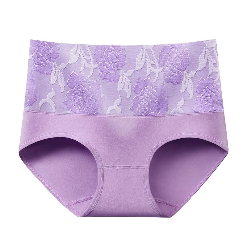 Large Size Women Spring and Autumn High Waist Belly Lift Hip Briefs