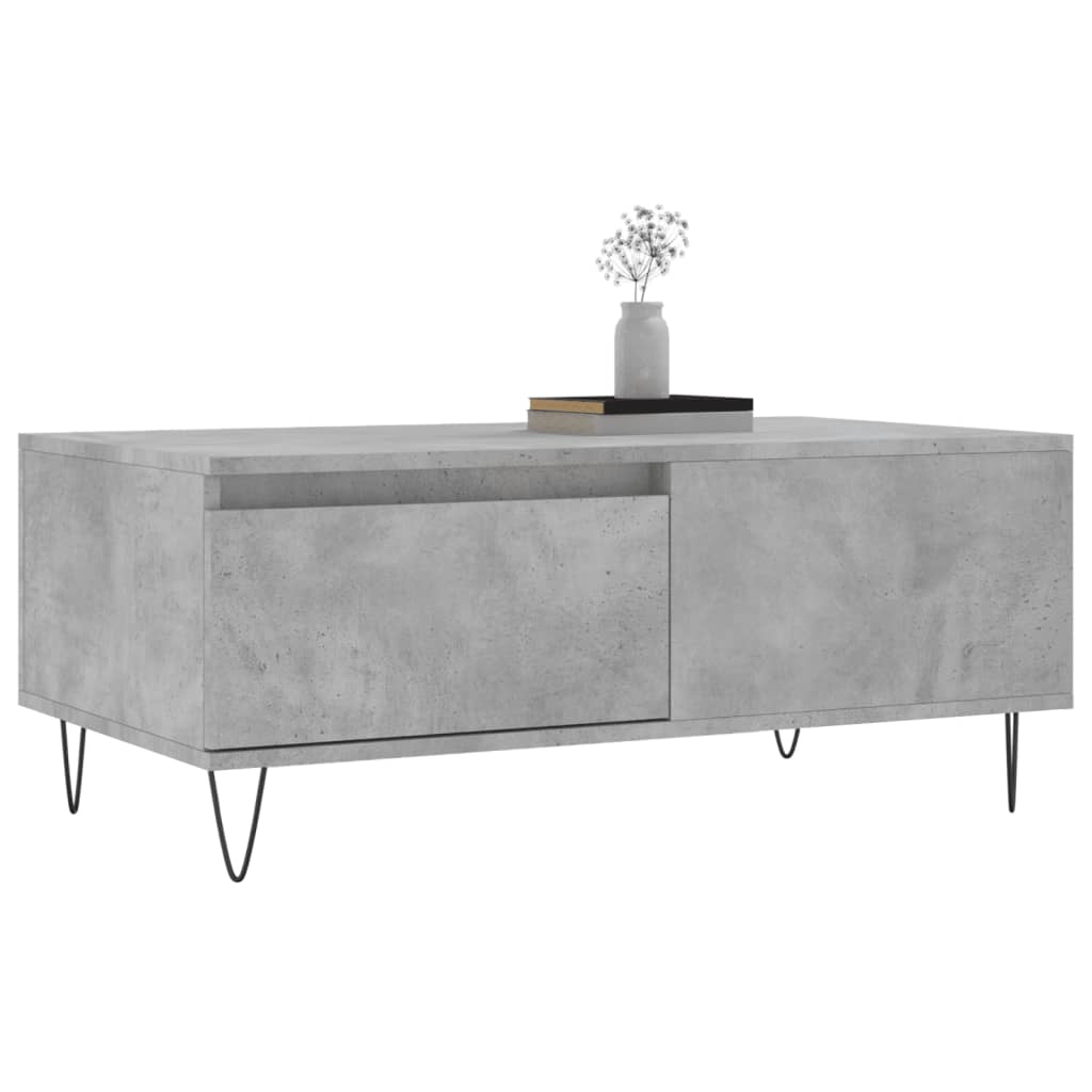  Coffee Table, Concrete Grey, 90x50x36.5 Cm