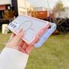 Transparent Magnetic Contrasting Color Borders Case for Samsung Galaxy S26 Ultra S2 S24 S23 Ultra S26 Plus Shockproof Cover