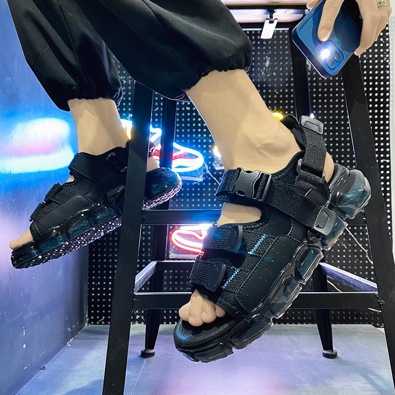 Fashion Summer Trendy Men's Sandals Personalized Fashion Sports Style Outdoor Street Walking Daily Shoes for Young People Casual