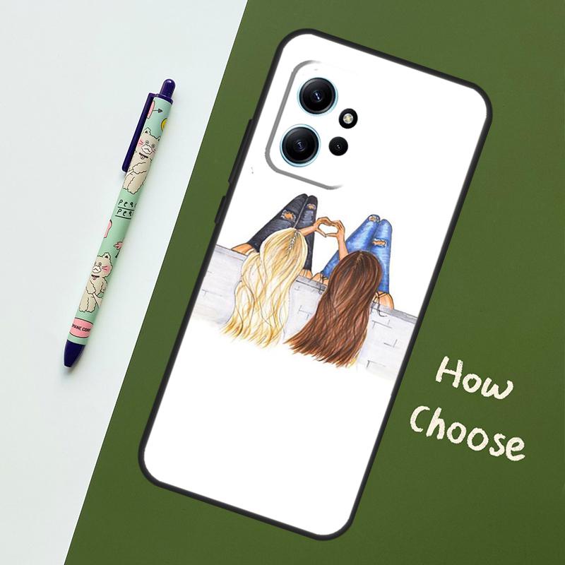 

Best Friends BFF Matching Case For Xiaomi Redmi Note 14 10 11 12 13 15 Pro Plus Cover For Redmi 15 15C 14C 12C 10C 13C Redmi Note 11 Pro