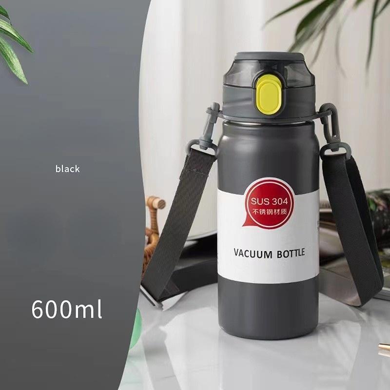 Thermos Cup 600ml Vacuum Flasks Portable Stainless Steel Thermos Cup Water Bottle Travel Tea Mug Office Thermos Cup