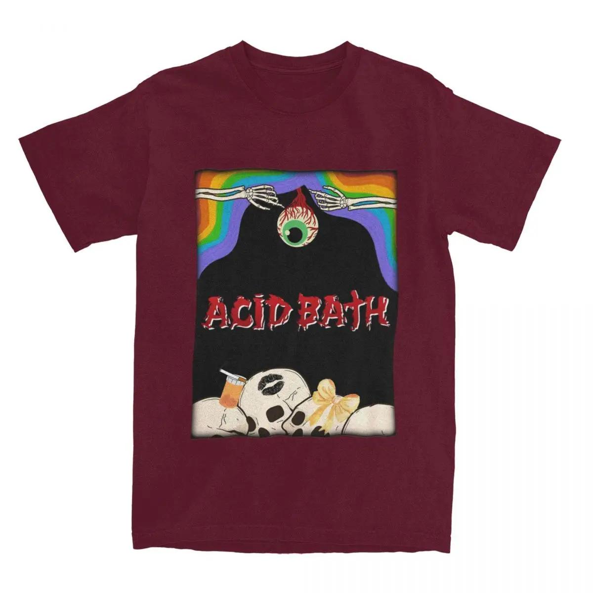 Мужская женская футболка с графическим принтом Acid Bath Band, аксессуары, винтажная футболка Pure, топ, футболка, одежда, новое поступление XXXXXL бордовый