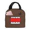 Domo Kun RAWR Merch Cartoon Anime Insulated Lunch Bag for Women Kids Leakproof Food Boxes Thermal Lunch Box Tote