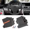 Για BMW Σειρά 5 6 7 F10 F07 F11 2009-2017 F12 F13 2011-2017 F01 F02 2008-2015 Κάλυμμα Εσωτερικού Τιμονιού Αυτοκινήτου Δερμάτινη Επένδυση από Σουέτ