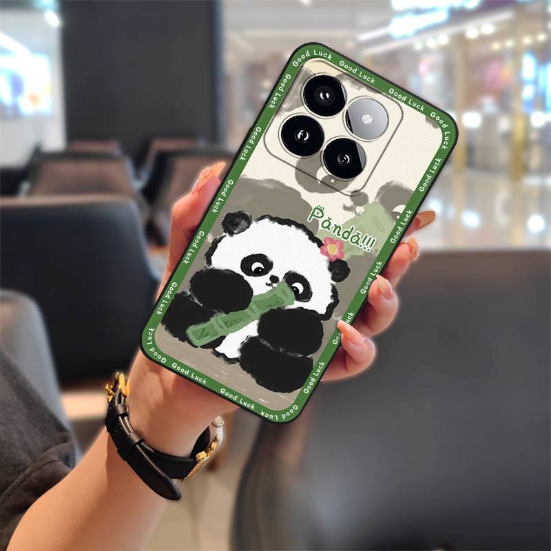 Silicone TPU Phone Case For Xiaomi 14T Pro Cartoon Protective Cute Anti-dust Shockproof Durable Soft Case Graffiti