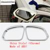For VOLVO XC40 2018 - 2025 Car Rearview Mirror Rain Shade Eyebrow Eyelid Frame Cover Kit Trim ABS Chrome Accessories Exterior