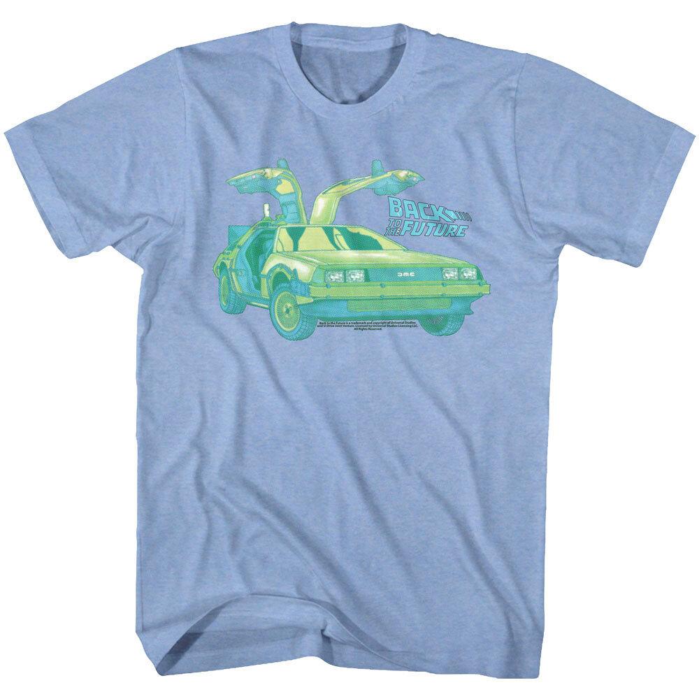 Back to The Future Retro Blue Delorean Men T Shirt XXXXL