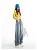 Retro Wide-Leg Jeans for Women - Spring Plus Size, Loose Fit, Floor-Length Pants