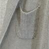 ROBERTO COLLINA Made in Italy Linen Long sleeve knit cardigan 52 gray Men's Used