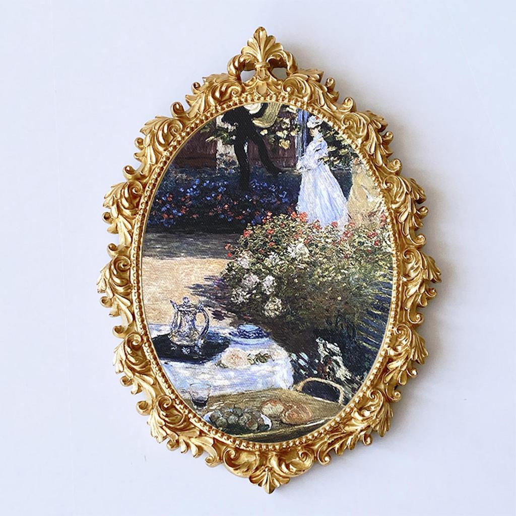 Wall Hanging Baroque Photo Frame European Style Resin Picture Decorative Display Holder