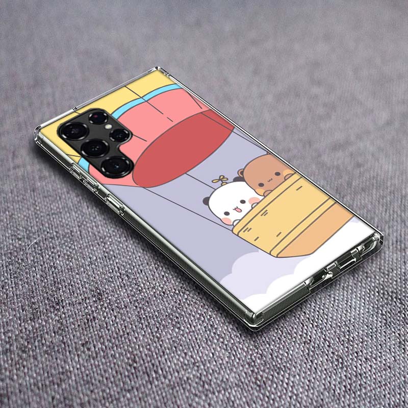 Cute BuBu DuDu Phone Case For Samsung Galaxy S24 S23 S21 S20 FE S22 S26 Ultra S25 Edge S10 Plus Cover Clear TPU Capa Shell Coque