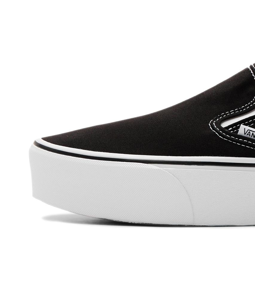 Vans Classic Slip-On Stackform - (Canvas) Black:True White / Vn0A7Q5Rbmx1