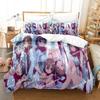 3D Anime Sword God Domain Bedding Set Printed Bed Set With Pillowcase Bed Duvet Cover Soft Single Double Queen Super King Size
