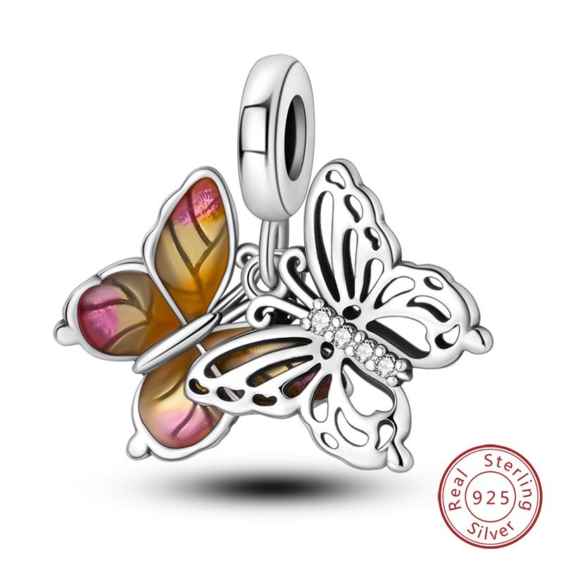 New Copper Moon Mermaid Turtle Coral Shell Hummingbird Charms Beads Fit Qikaola Bracelets Exquisite Diy Jewelry