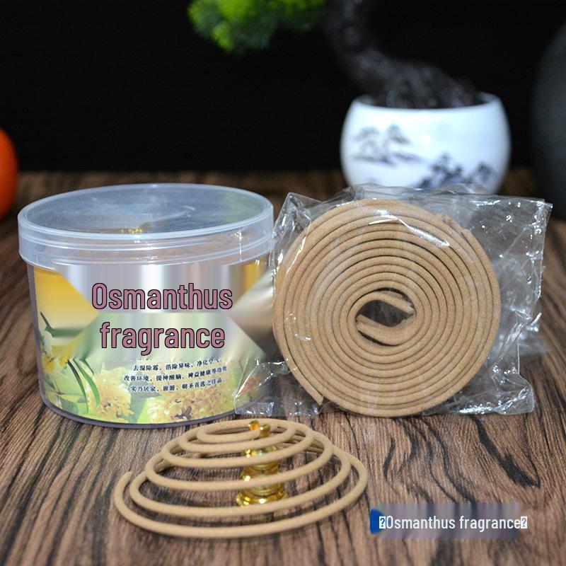 Sandalwood & Agarwood Jasmine Coil Incense for Deodorizing & Sleep Aid
