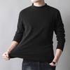 Autumn and Winter Solid Color Velvet Thickened Long-sleeved T-shirt Men's Large Size Warm Top