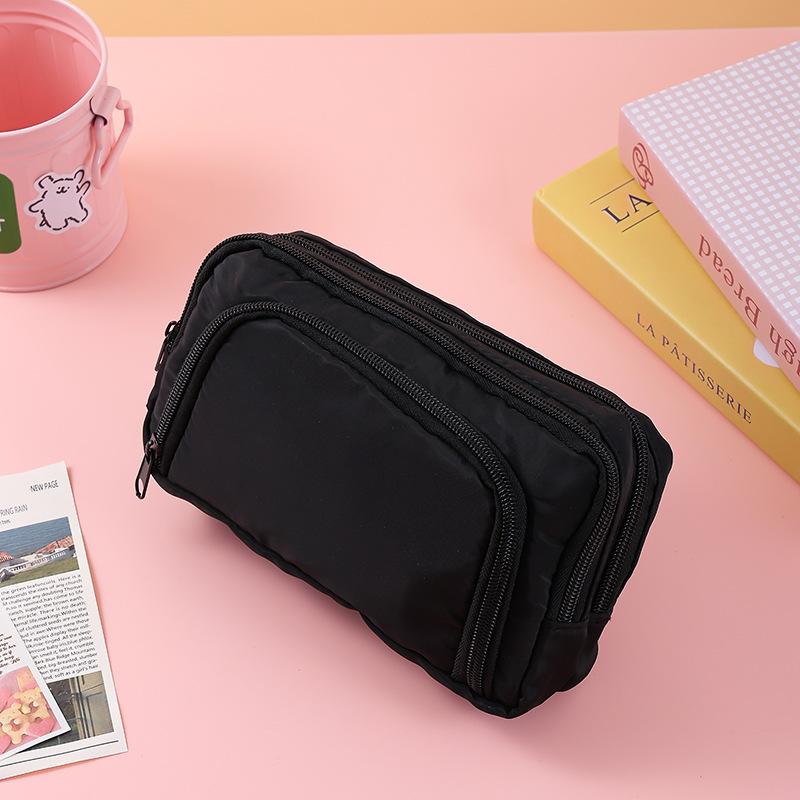 Velkokapacitní 3vrstvý penál Kawaii pouzdra na tužky Roztomilý držák na pera Pouzdro pro studenty Zpátky do školy Školní potřeby