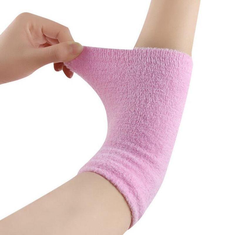 2Pcs Moisturizing Gel Elbow Sleeve, Breathable Dry Skin Moisturizing Elastic Elbow Protector Elbow Protection Cover For SPA Home