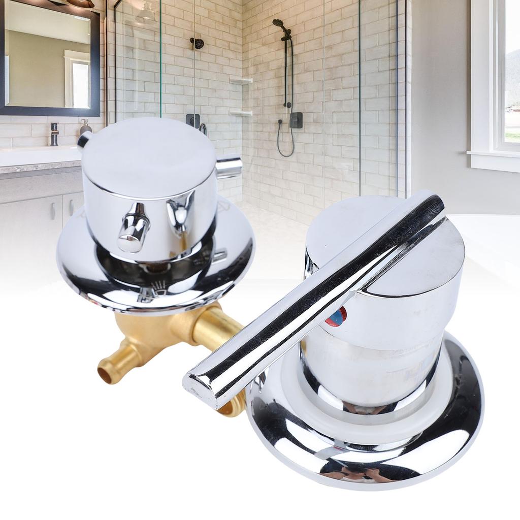 Brass Mixing Diverter Valve G1Celsius2 Male Screw Cold Hot Shower Faucets Tap Temperature Mixer for Bathroom