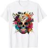 Dia De Los Muertos Costume Womens Day Of Dead Sugar Skull T-Shirt