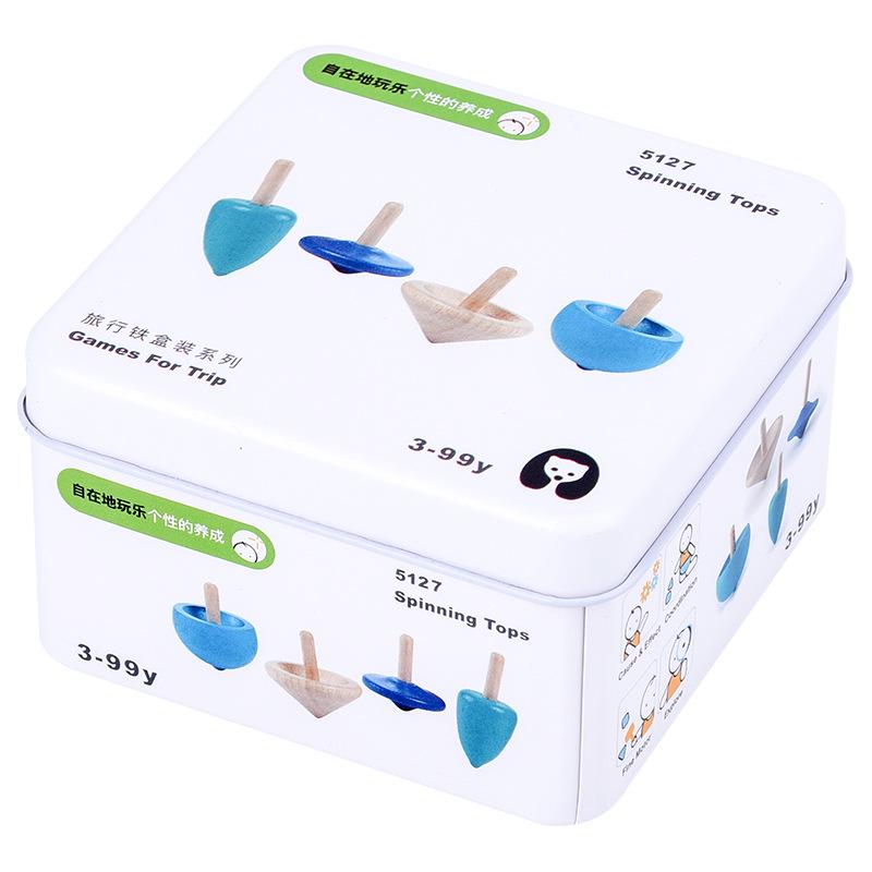 Children's Wooden Tangram & Domino Set with Peach Wood Sticks - Educational Building Block Toys