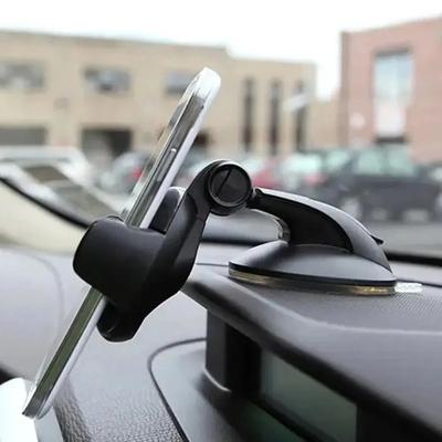 Car Phone Holder - 360° Suction Cup Universal Stand for Smartphones & GPS (iPhone Compatible)
