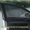 Universal Car Window Sunshade & Mosquito Net: Anti-Insect Mesh with Ventilation & Sun Protection