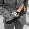 Fashion 2025 Graceful Men Business Dress Shoes Leather Loafers Retro Formal Oxfords Men Wedding Party Shoes Men Moccasins Zapatos Hombre