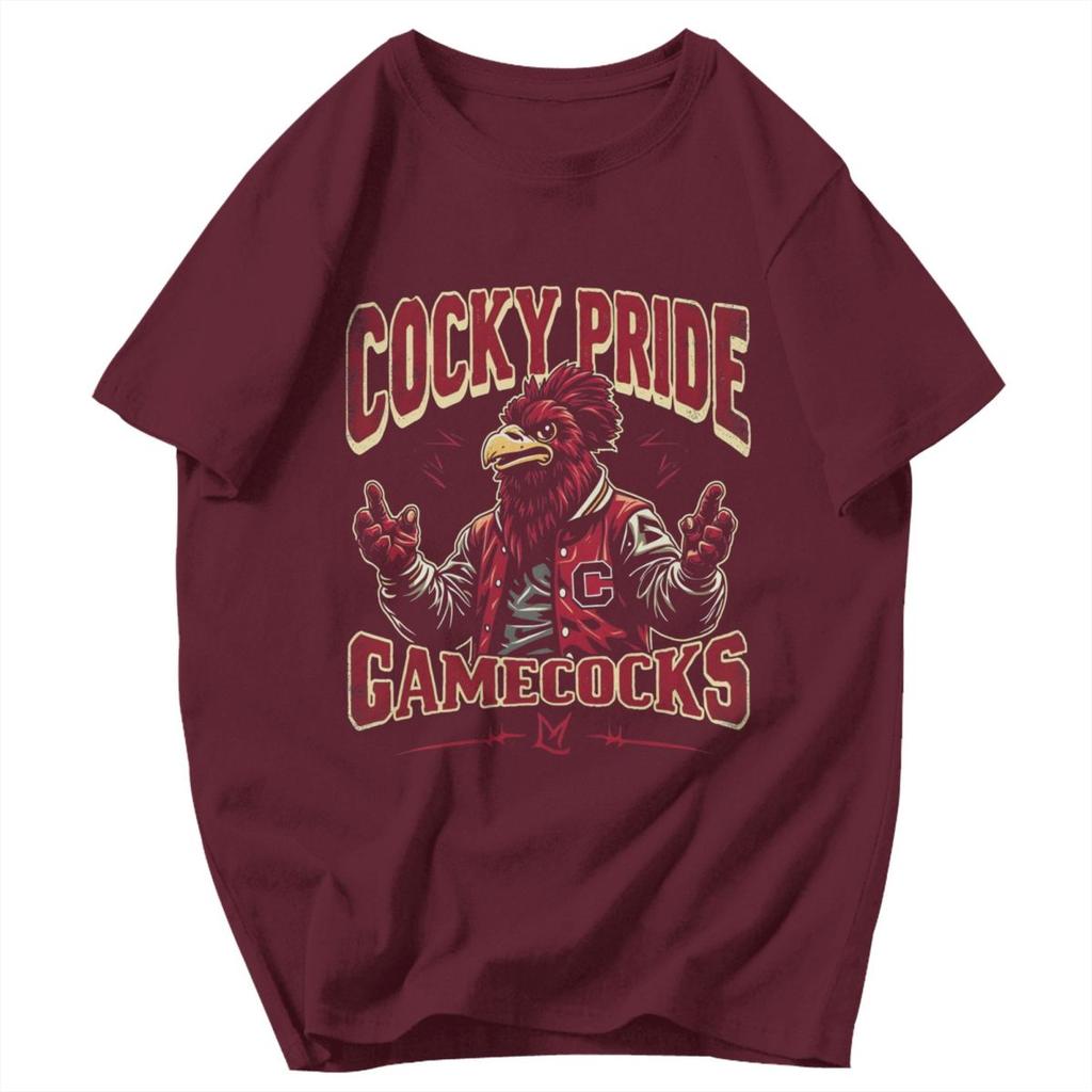 Men T Shirt Gamecock Funny Idea Y2K Graphic Crewneck Unisex Tops T Shirts