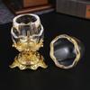 Transparent Egg Shaped Toothpick Box with Base Cotton Swab Organizer Toothpick Holder  Restaurant