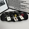 Poker and Dice Keychain Multielement Heart Shape Pendant Key Ring Couple Family Keychain Pendant