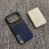 Applicable to iphone16promax mobile phone case half pack Kevlar carbon fiber magnetic suction Apple 17 anti-drop protective case