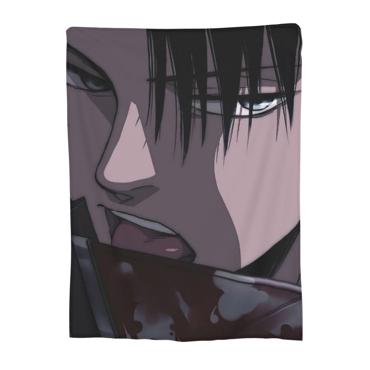 Levi Ackerman Blankets Soft Warm Flannel Throw Blanket Bedding for Bed Living room Picnic Travel Home Couch 80x120cm