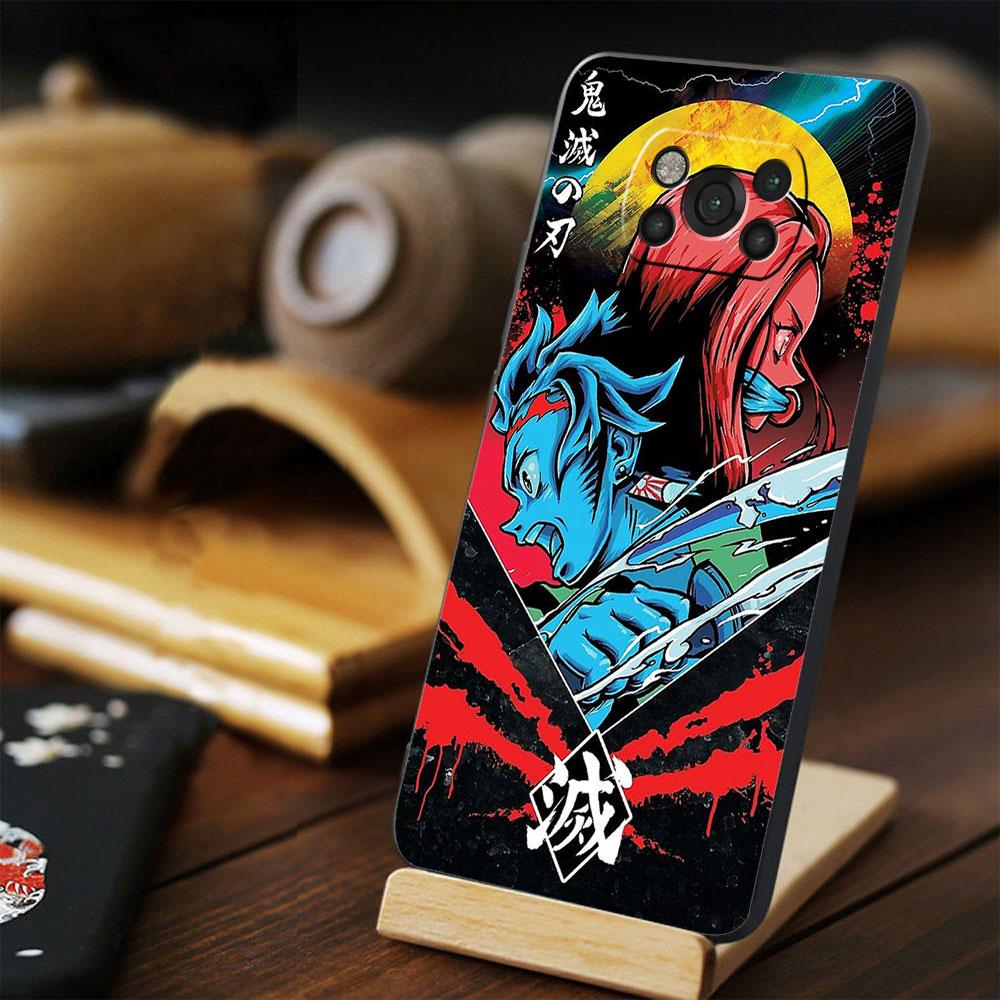 Demon Slayer Kimetsu Anime Shockproof Celular Funda For Xiaomi POCO X3 NFC F3 MI 11 Lite M4 Pro 5G X4 10T M3 11T 9T F4 GT