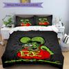 3Pcs Rat Fink Sign Bedding Set Soft Fabric Duvet Cover Pillowcases Home Christmas Xmas Halloween Gift 1 Duvet Cover 2 Pillowcase L1132
