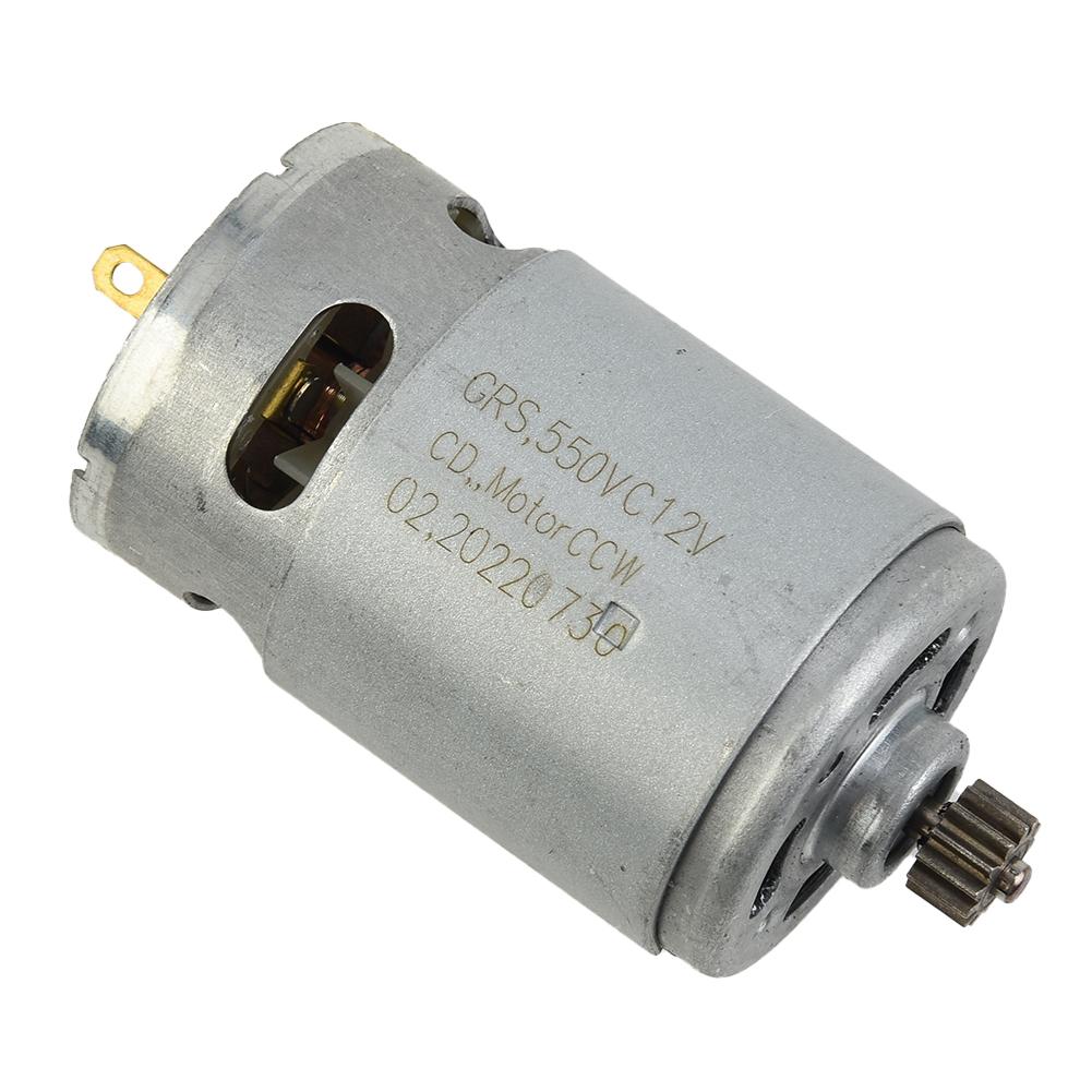12V 13 Teeth 550VC8518 Gear Motor for GSR12V15 TSR1080 2 LI Rechargeable Electric Drill Screwdriver Rotor Replacement Part